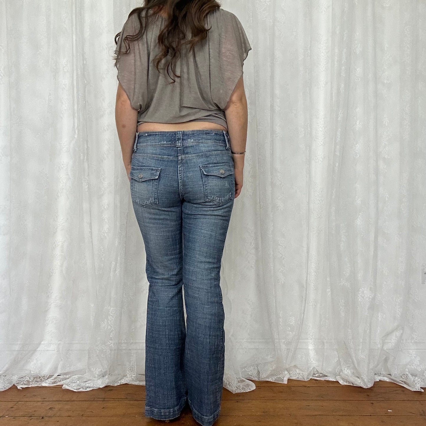 vintage 00s low rise denim jeans