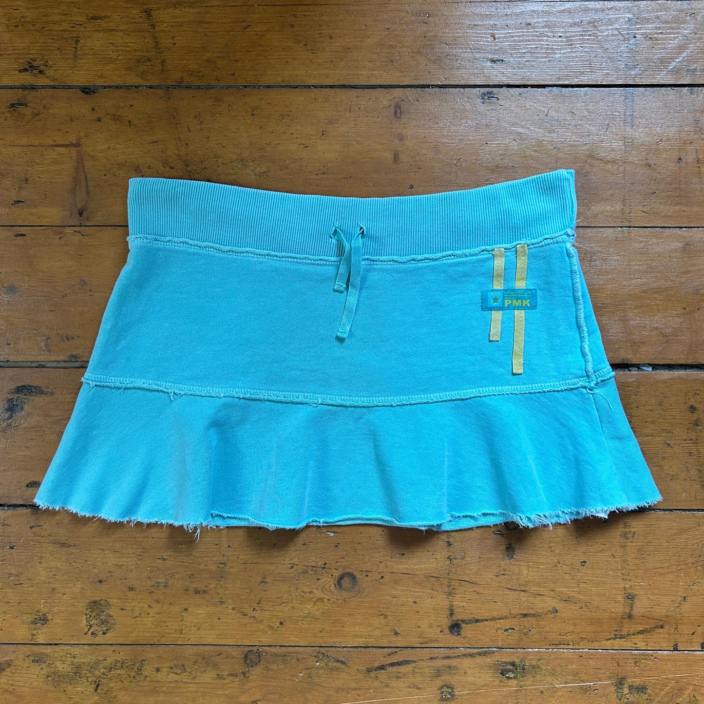 vintage 00s baby blue sporty mini skirt