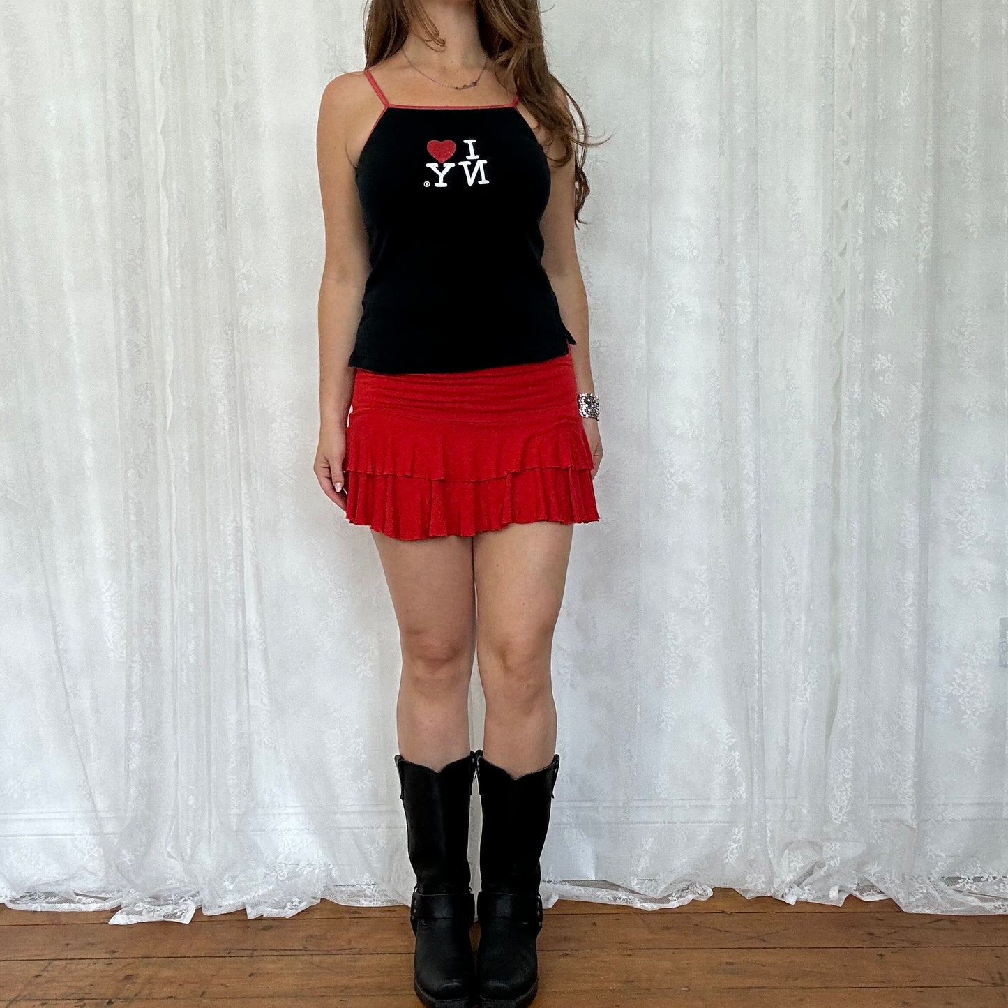 vintage 00s black I <3 NY cami