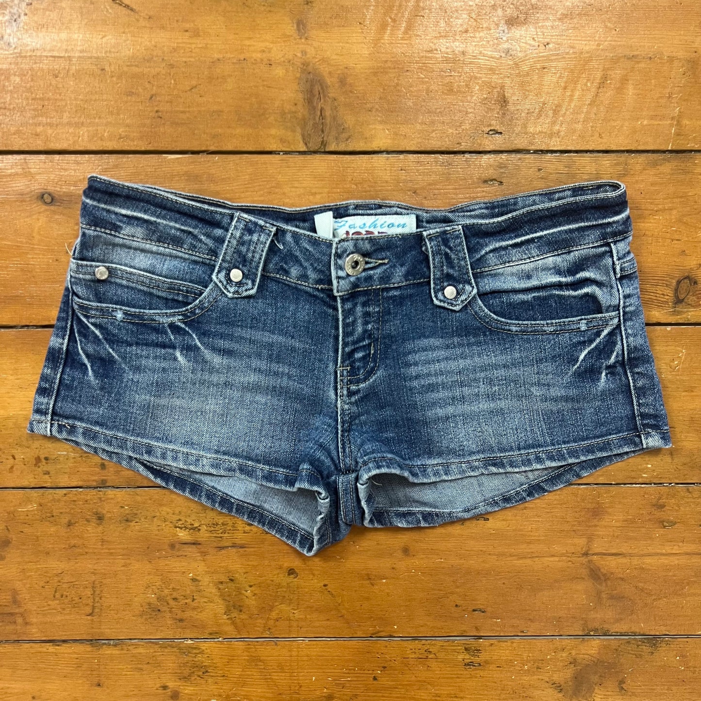 vintage 00s denim micro mini shorts
