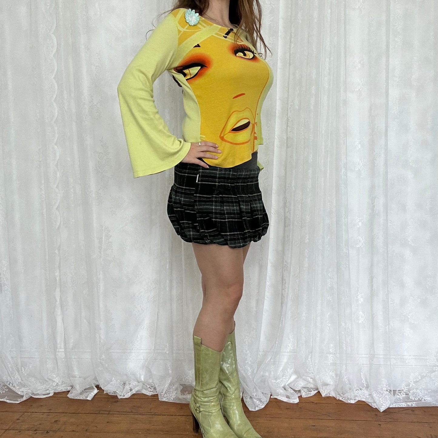 vintage 00s custo barcelona graphic top