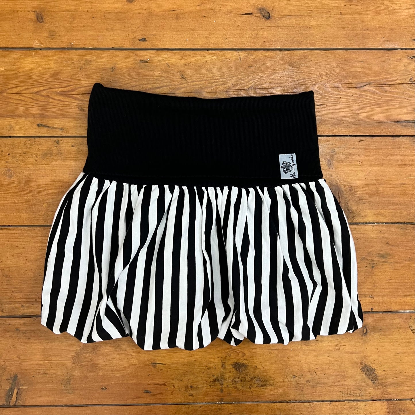 vintage 00s striped bubble skirt