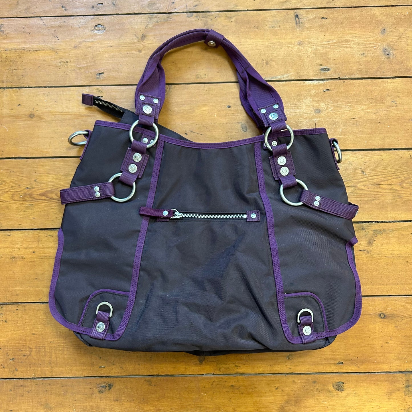 vintage 00s large purple George, Gina & Lucy cargo bag