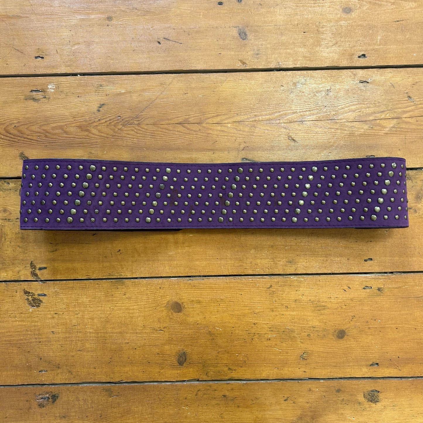 vintage 00s purple studded belt