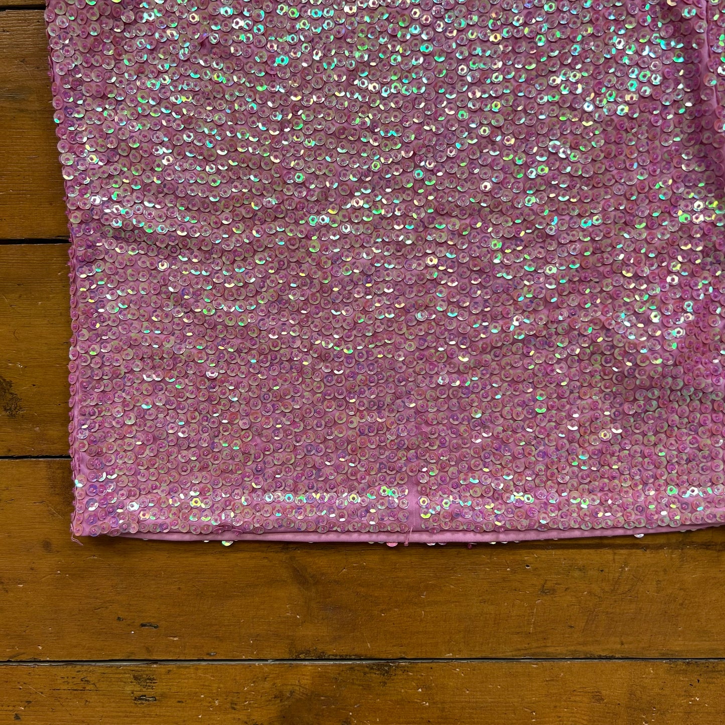 vintage 00s pink sequin cami