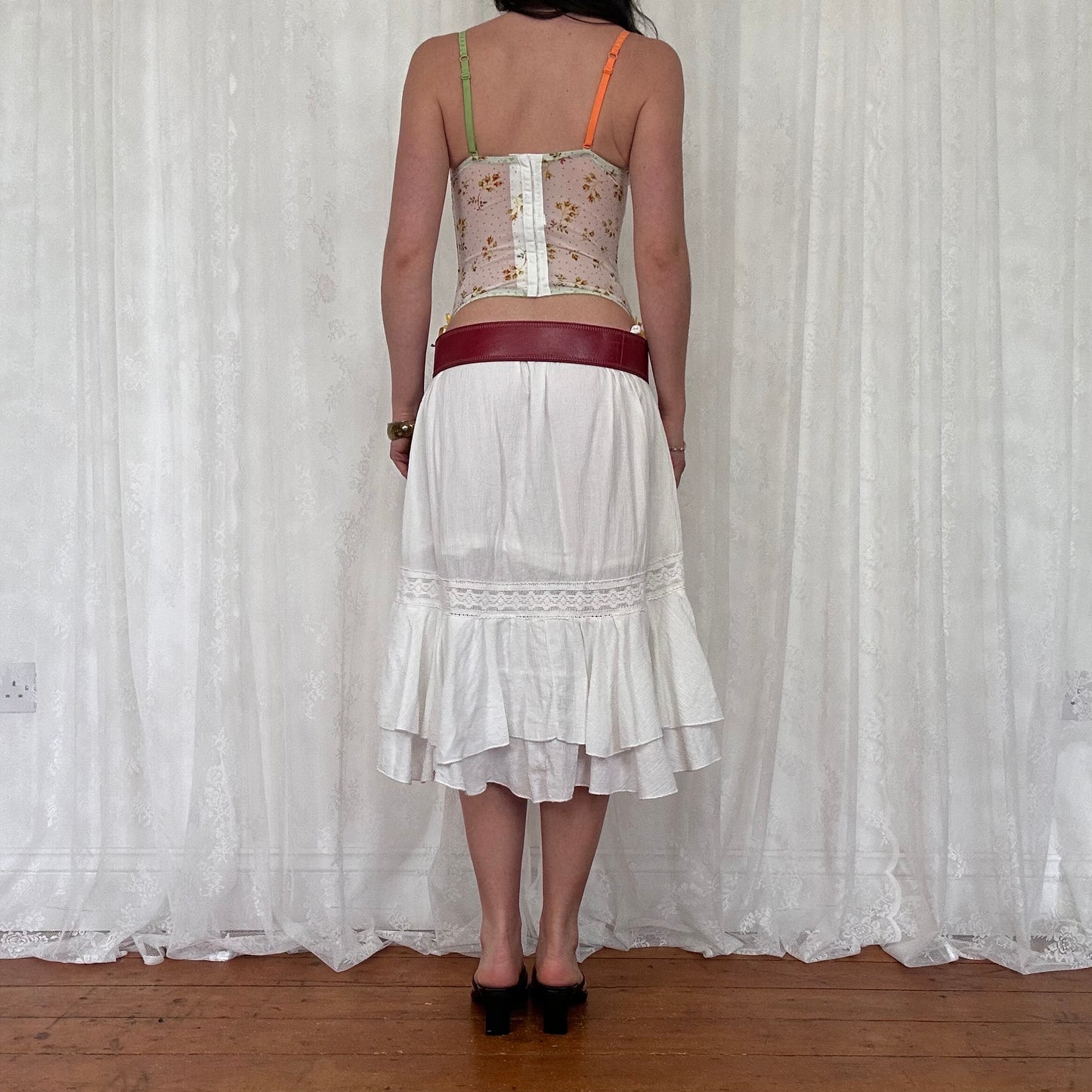 vintage 00s chunky red belt