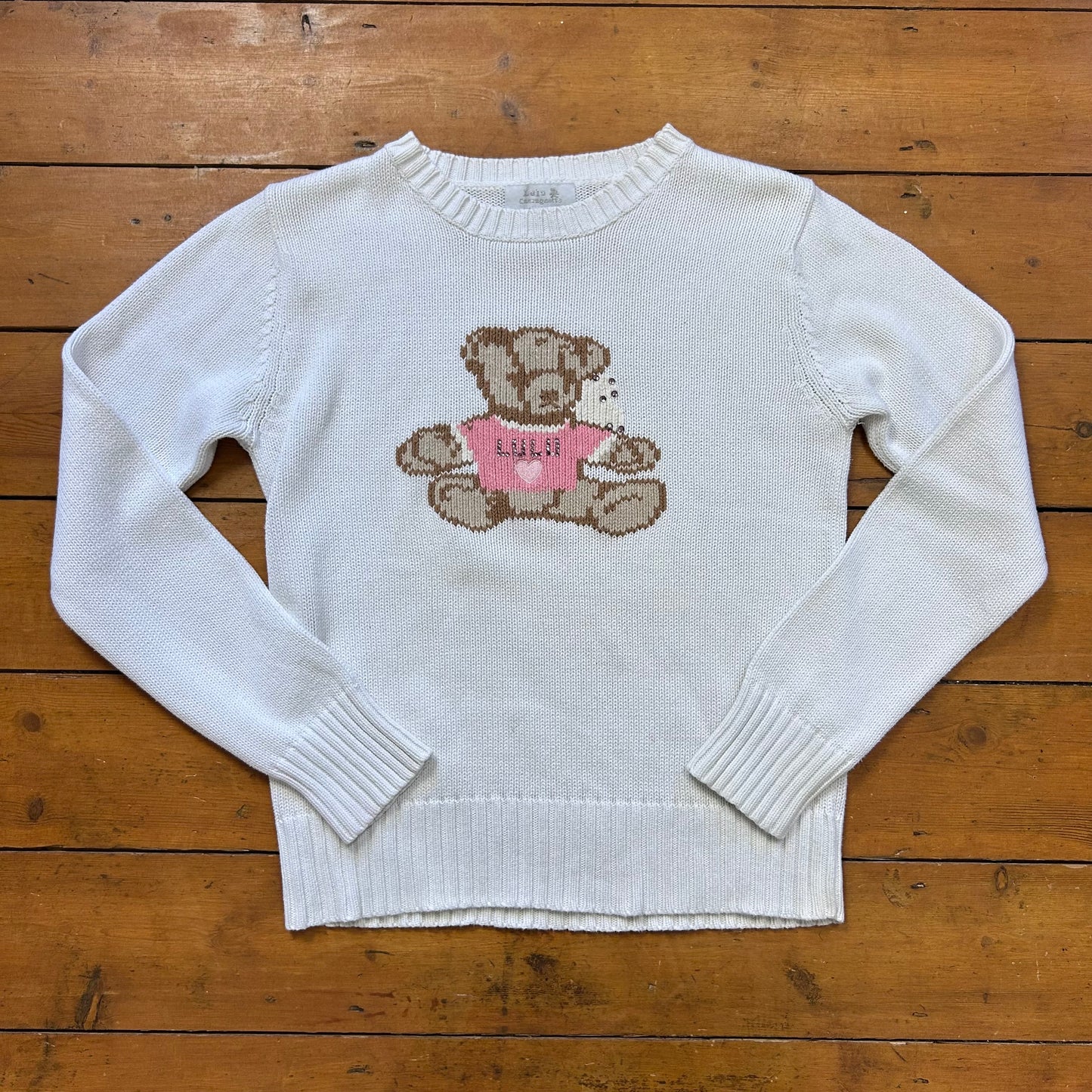 vintage 00s lulu castagnette teddy bear jumper