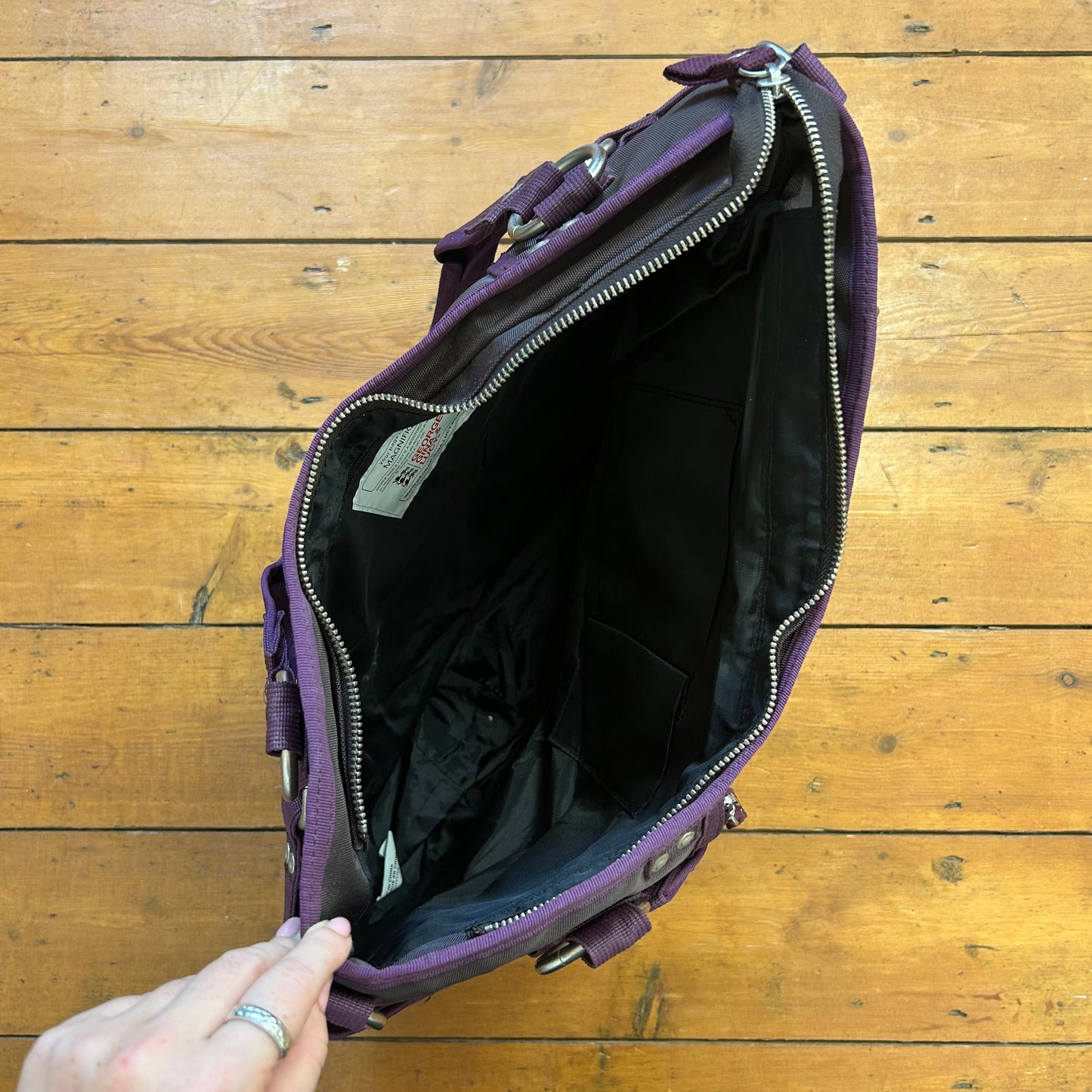 vintage 00s large purple George, Gina & Lucy cargo bag