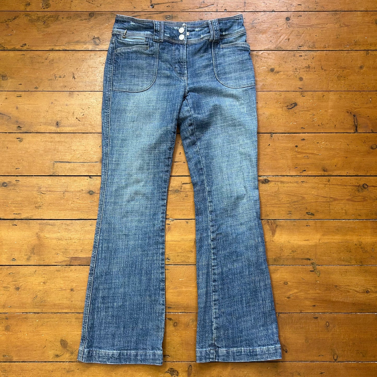 vintage 00s low rise denim jeans