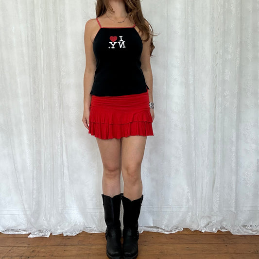 vintage 00s black I <3 NY cami