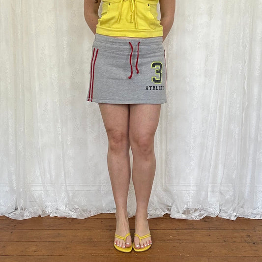 vintage 00s sporty jersey mini skirt