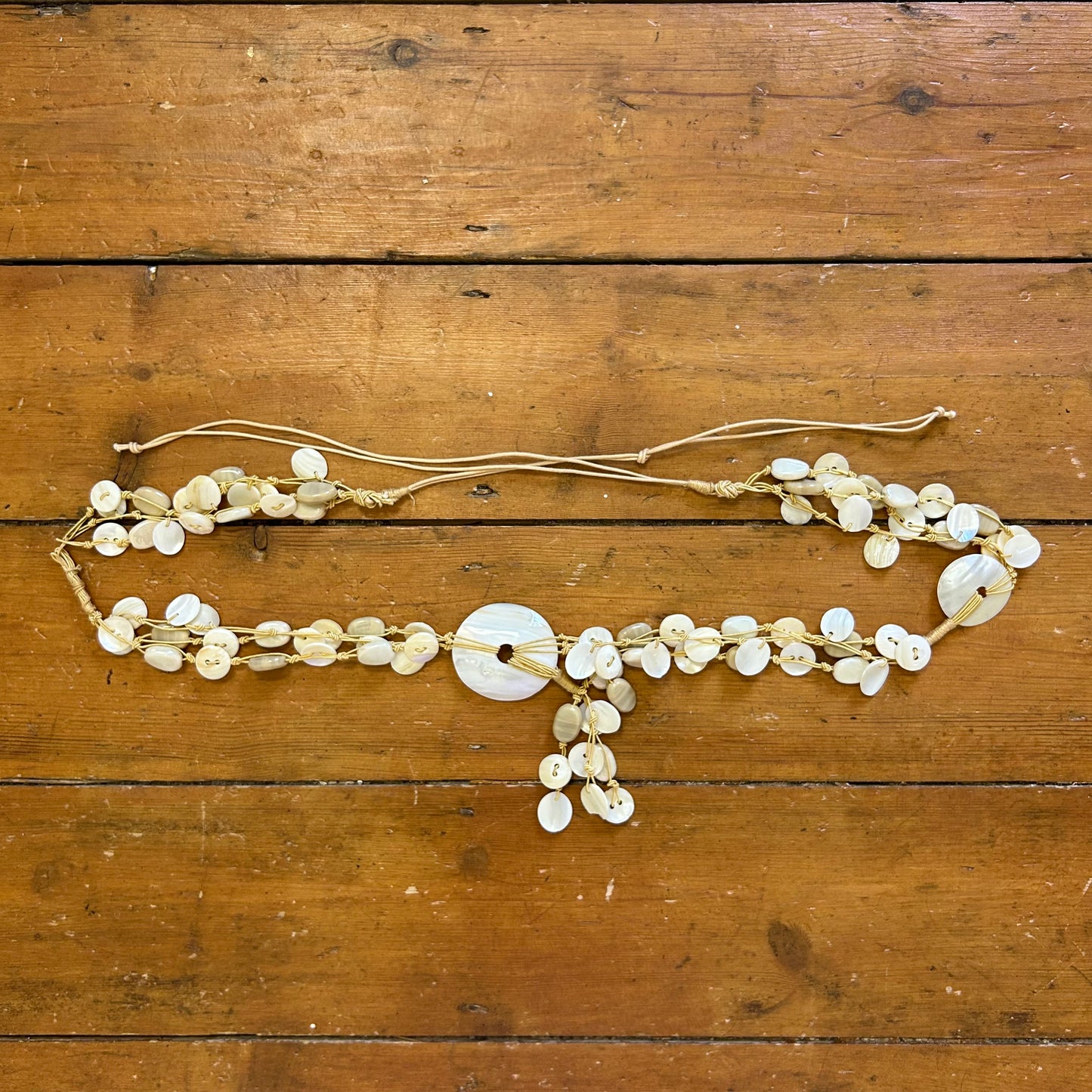 vintage 00s shell string belt
