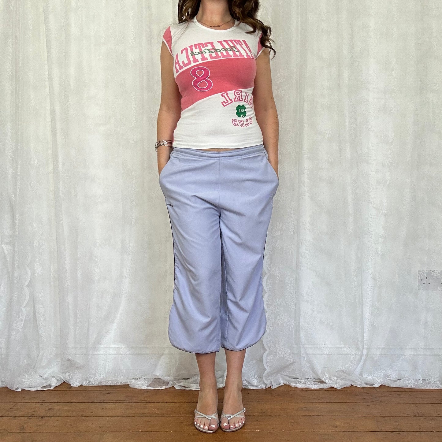 vintage 00s lilac capri pants