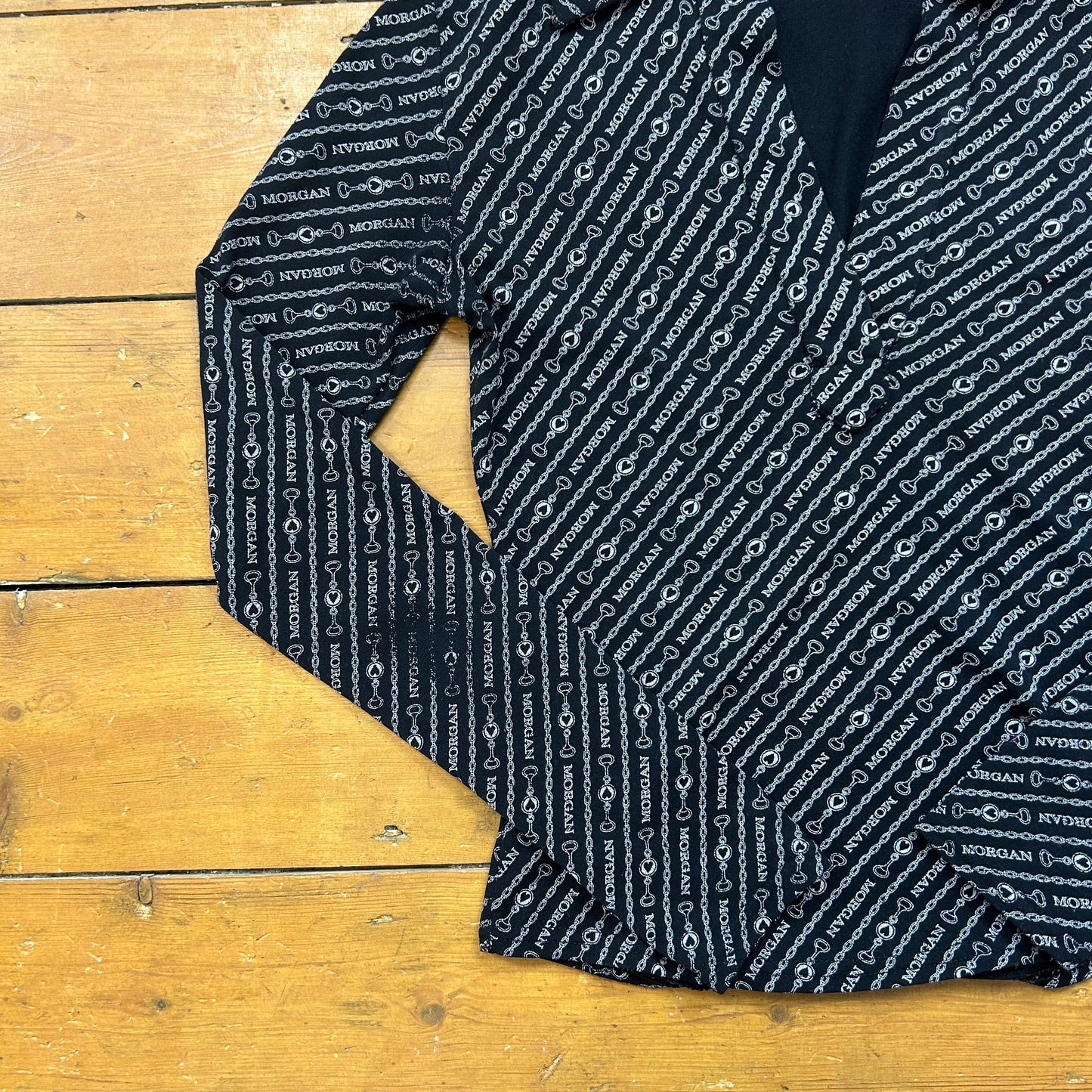 vintage 00s morgan de toi monogram long sleeve top