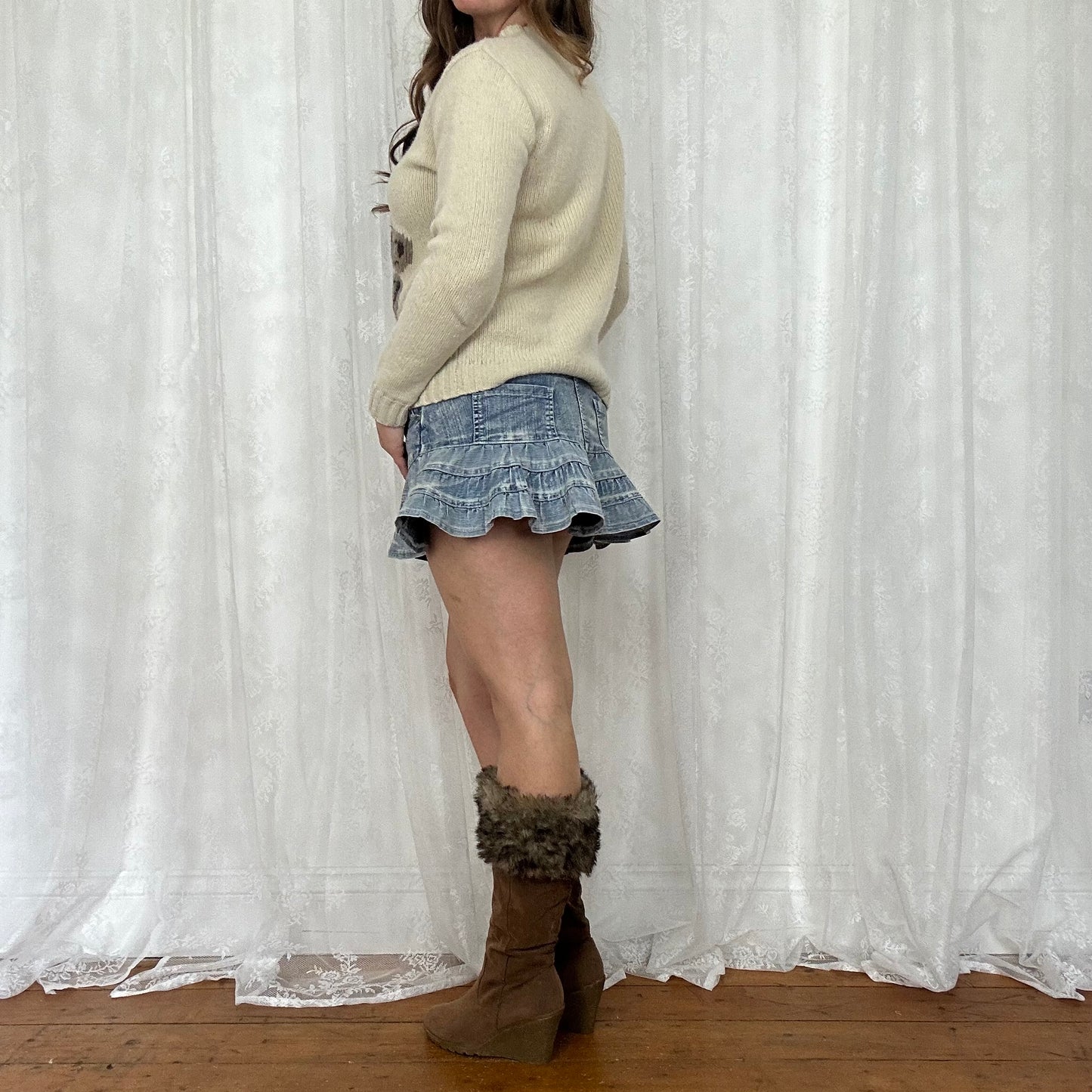 vintage 00s lulu castagnette teddy bear jumper