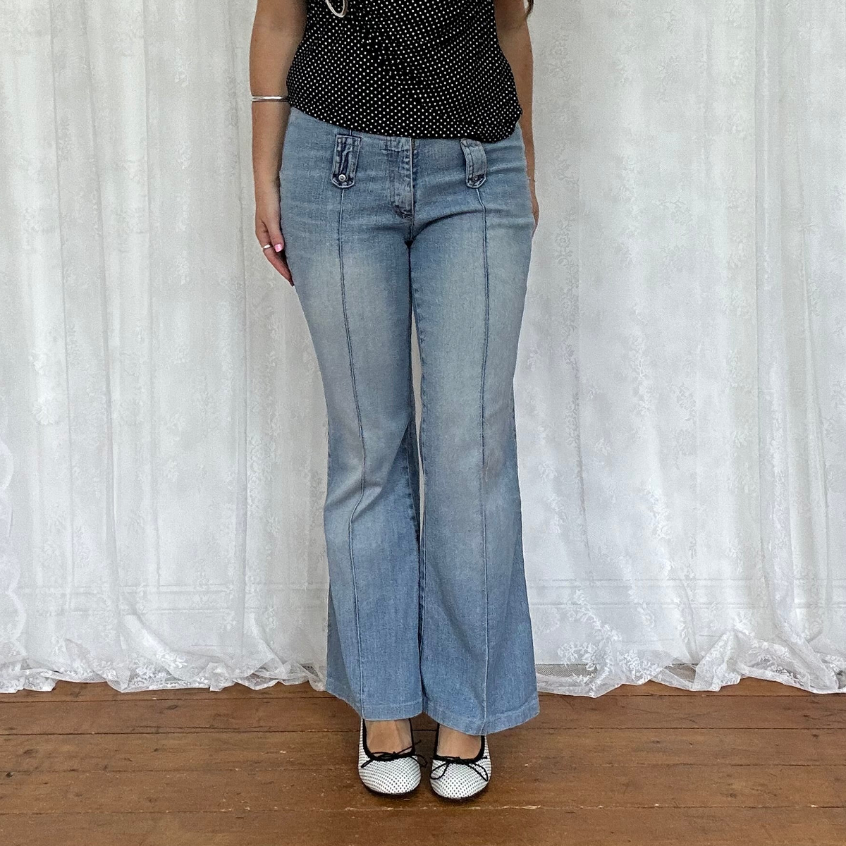 vintage 00s low rise bootleg jeans
