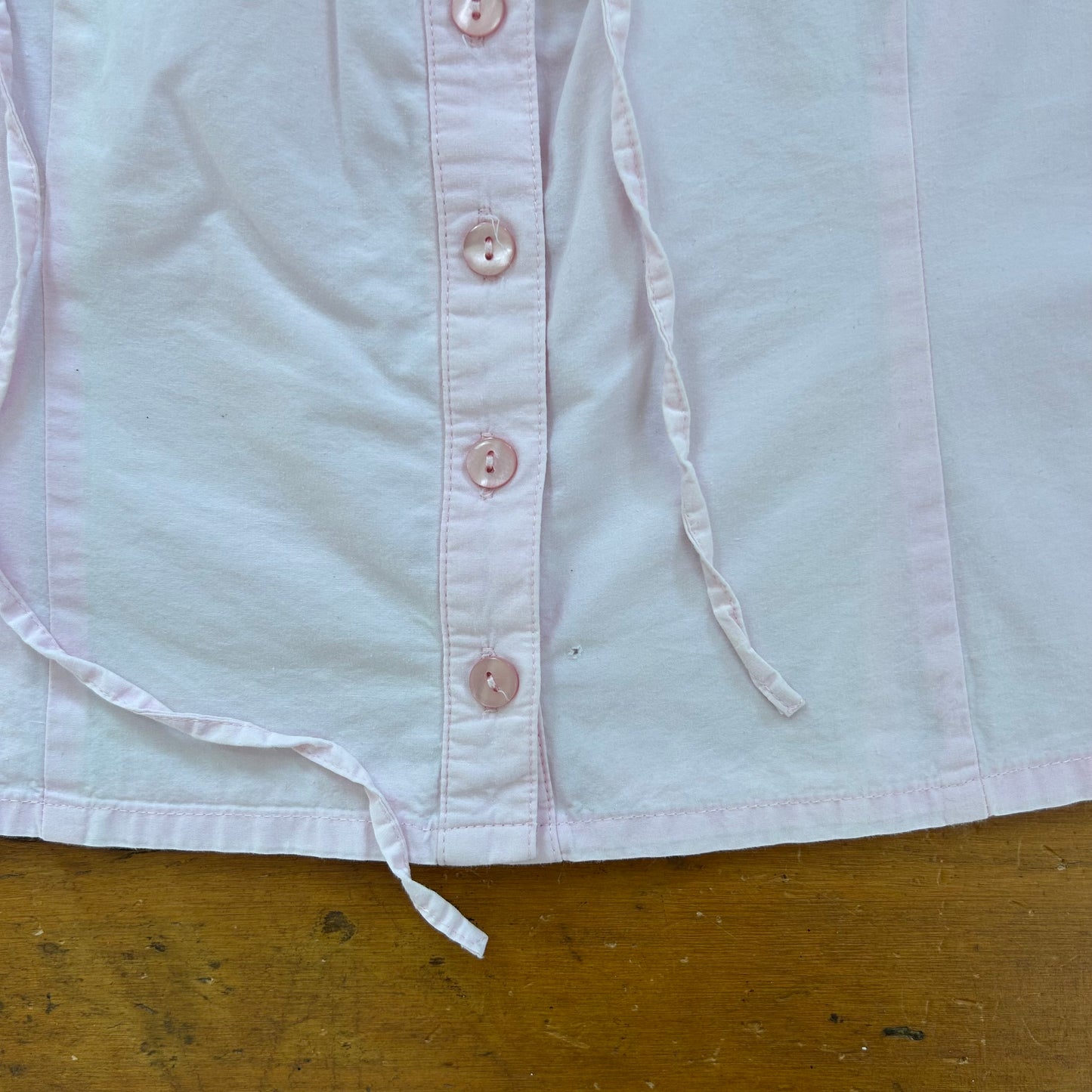 vintage 00s pink button up cami top