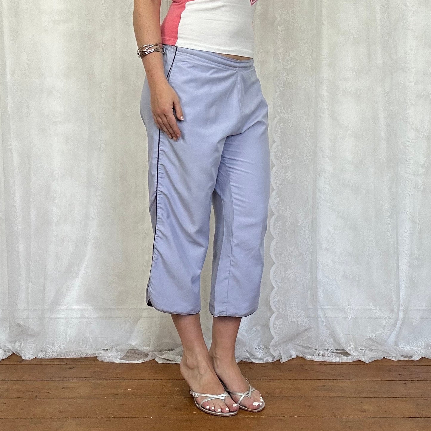 vintage 00s lilac capri pants