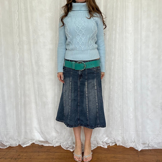 vintage 00s baby blue knitted jumper