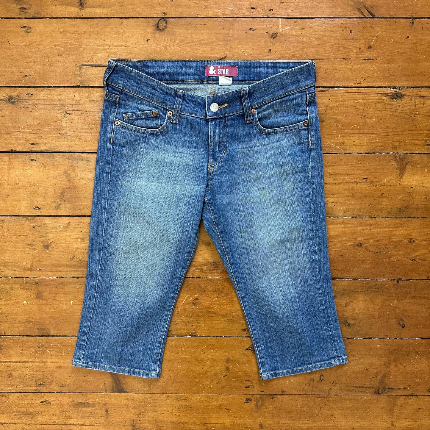 vintage 00s denim capri pants