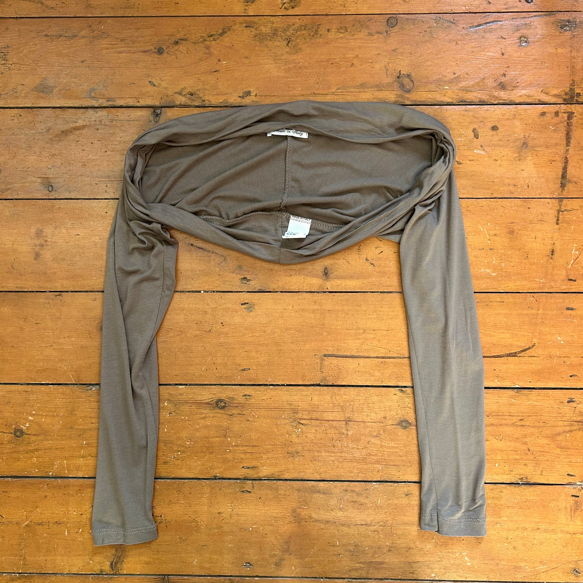 vintage 00s brown bolero shrug