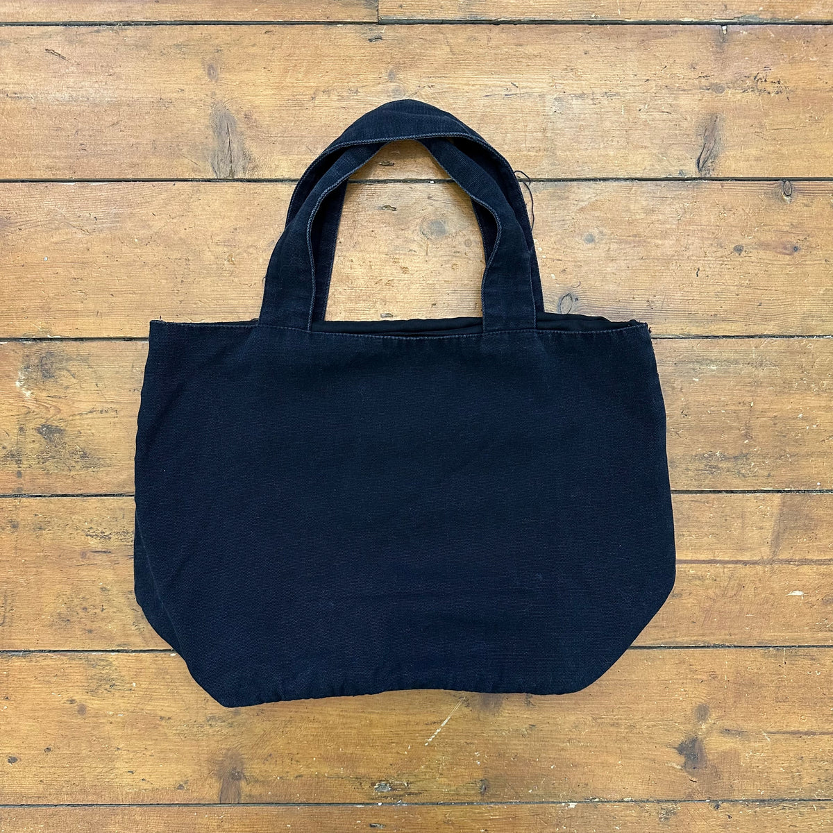 vintage 00s black sequin trim tote bag
