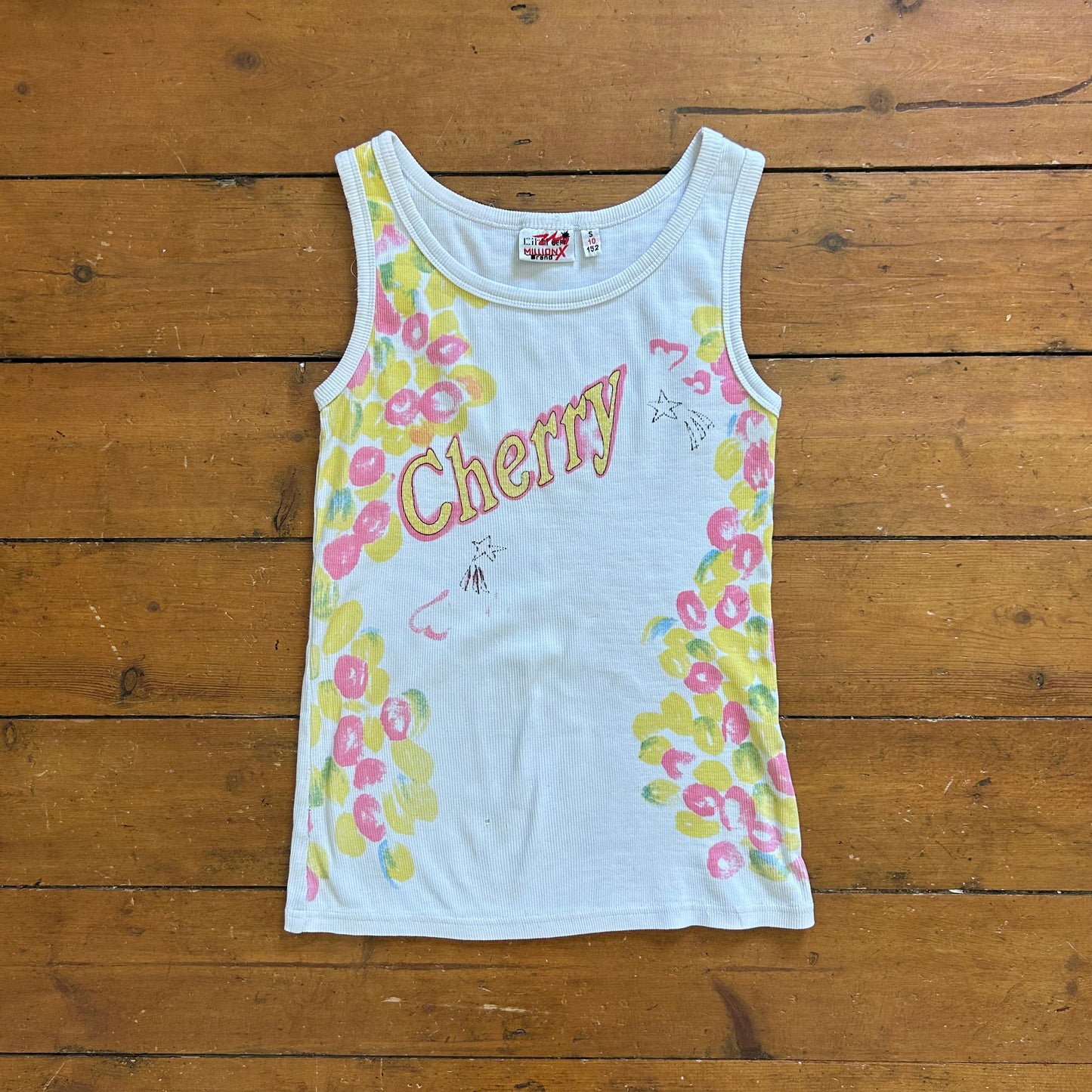 vintage 00s cherry graphic tank top