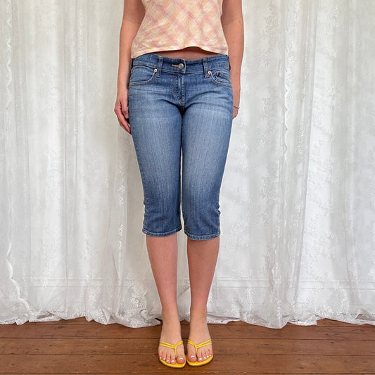 vintage 00s denim capri pants