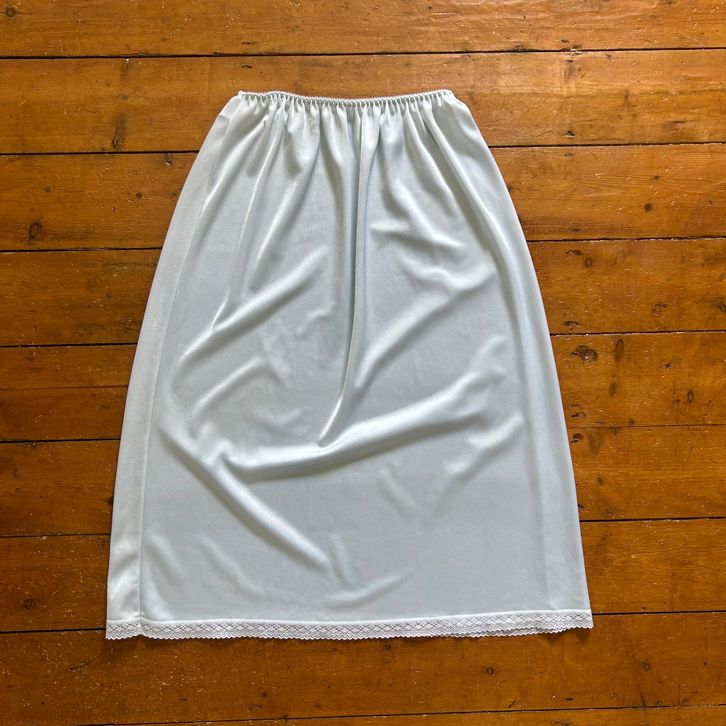 vintage 00s baby blue midi skirt