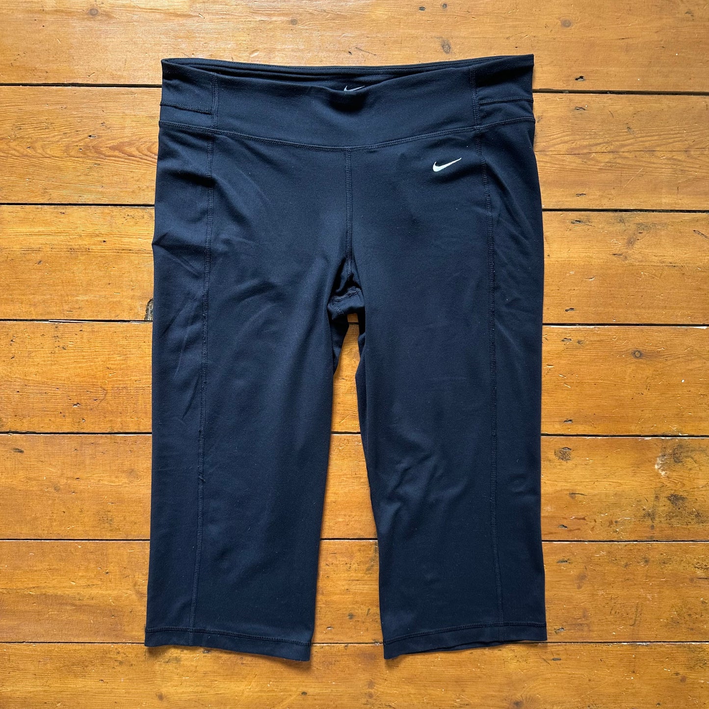 vintage 00s black nike capri pants
