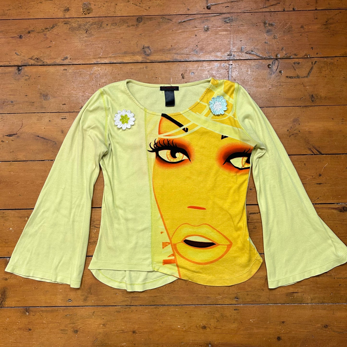 vintage 00s custo barcelona graphic top