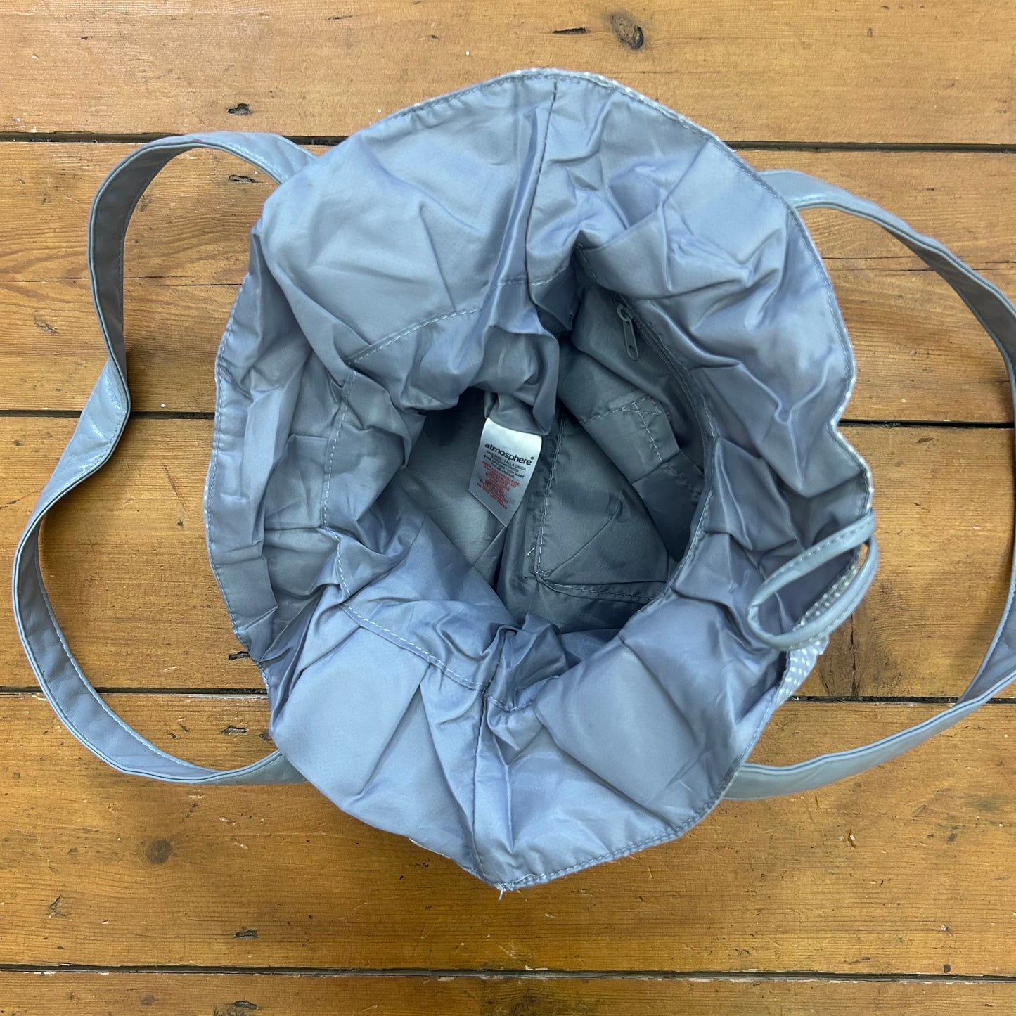 vintage 00s grey polka dot bag