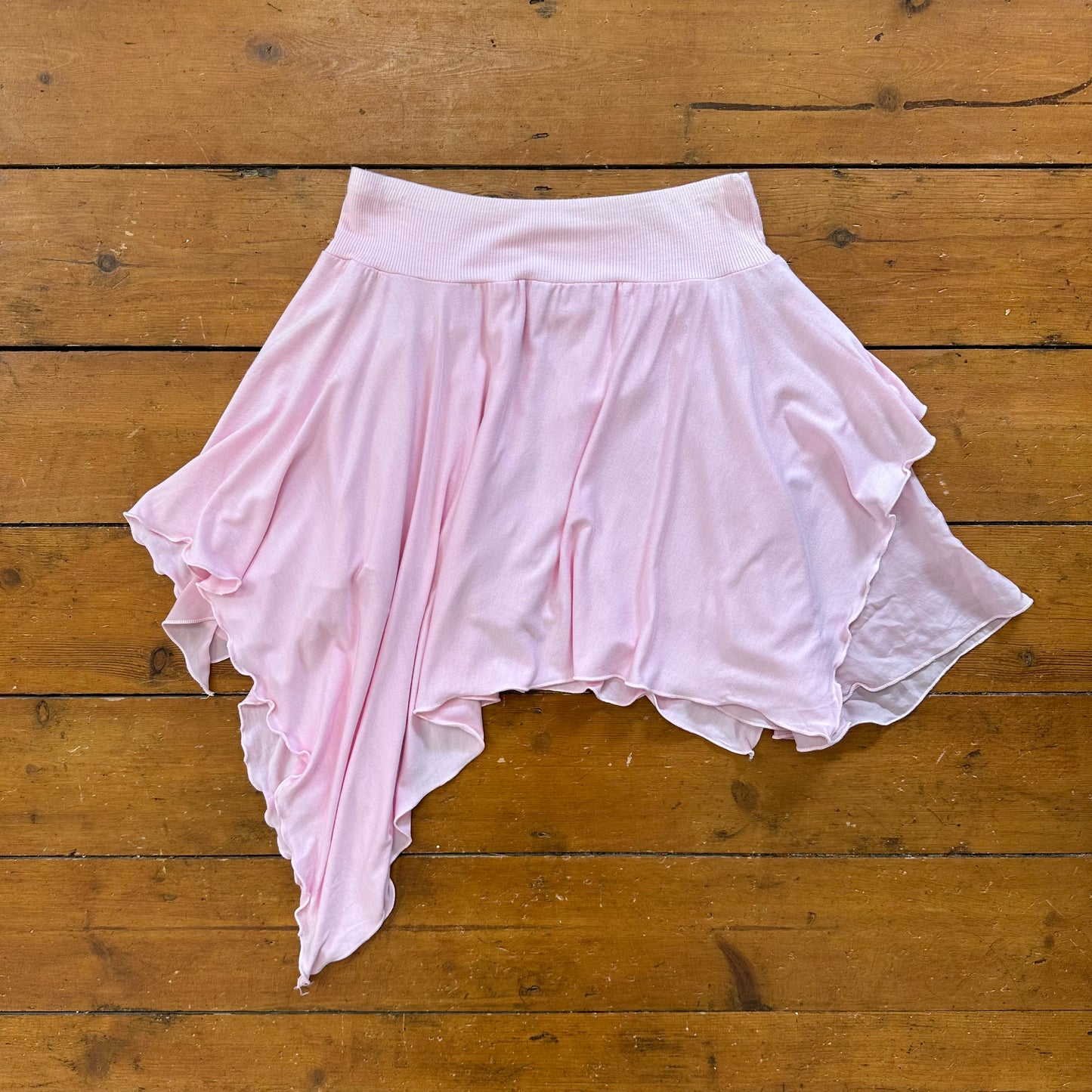 vintage 00s pink fairy hanky hem mini skirt