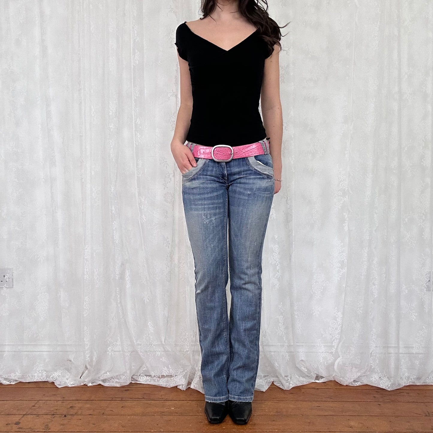 vintage 00s black cross over top