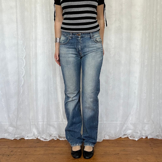 vintage 00s light wash straight leg jeans