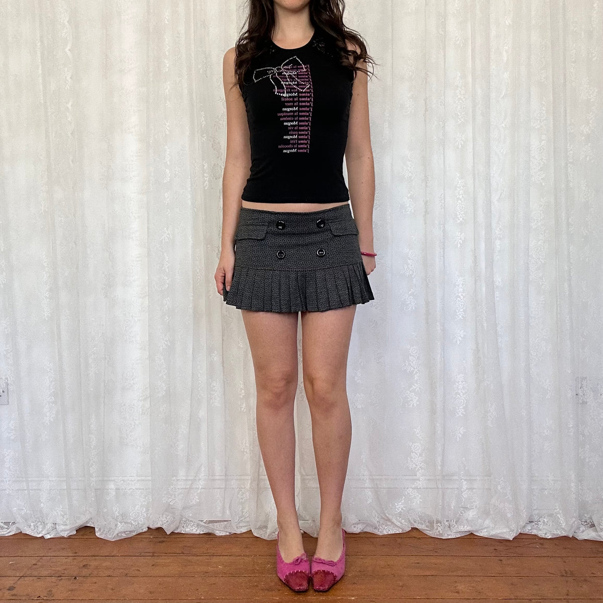 vintage 00s morgan de toi graphic tank top