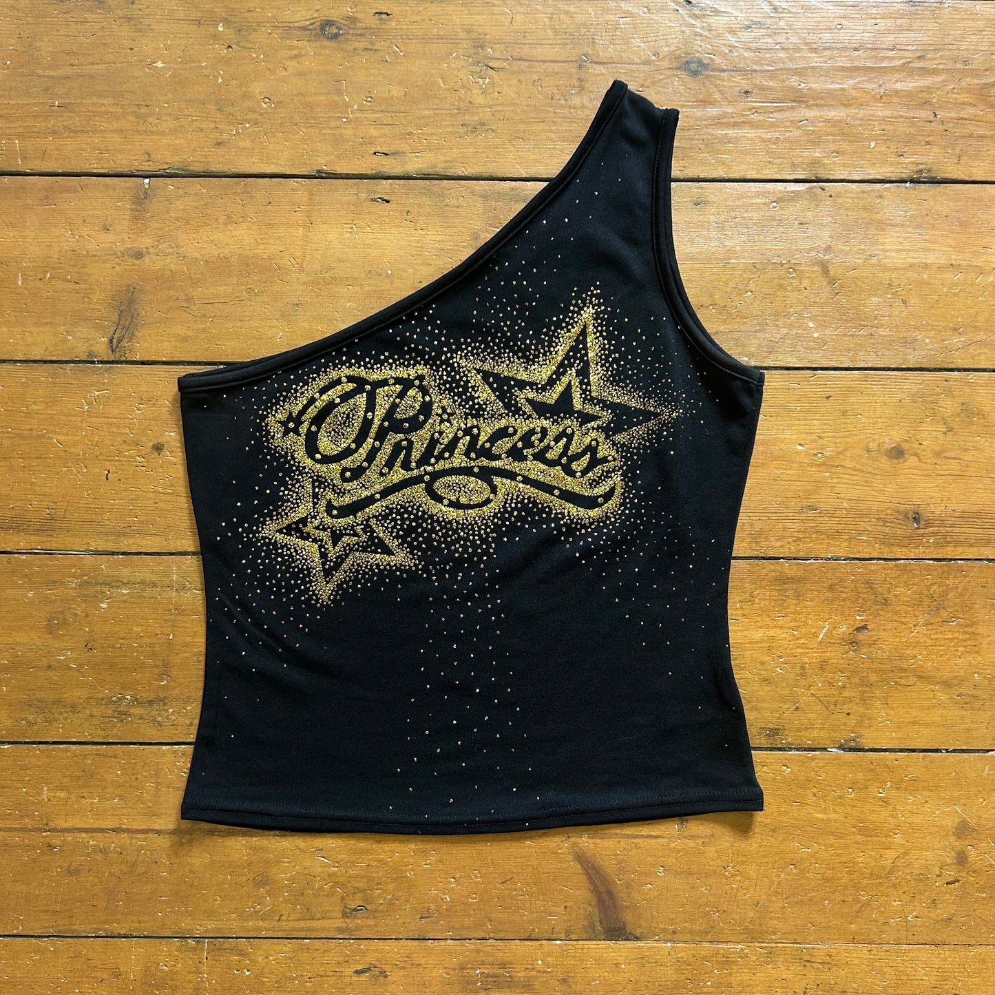 vintage 00s princess one shoulder top