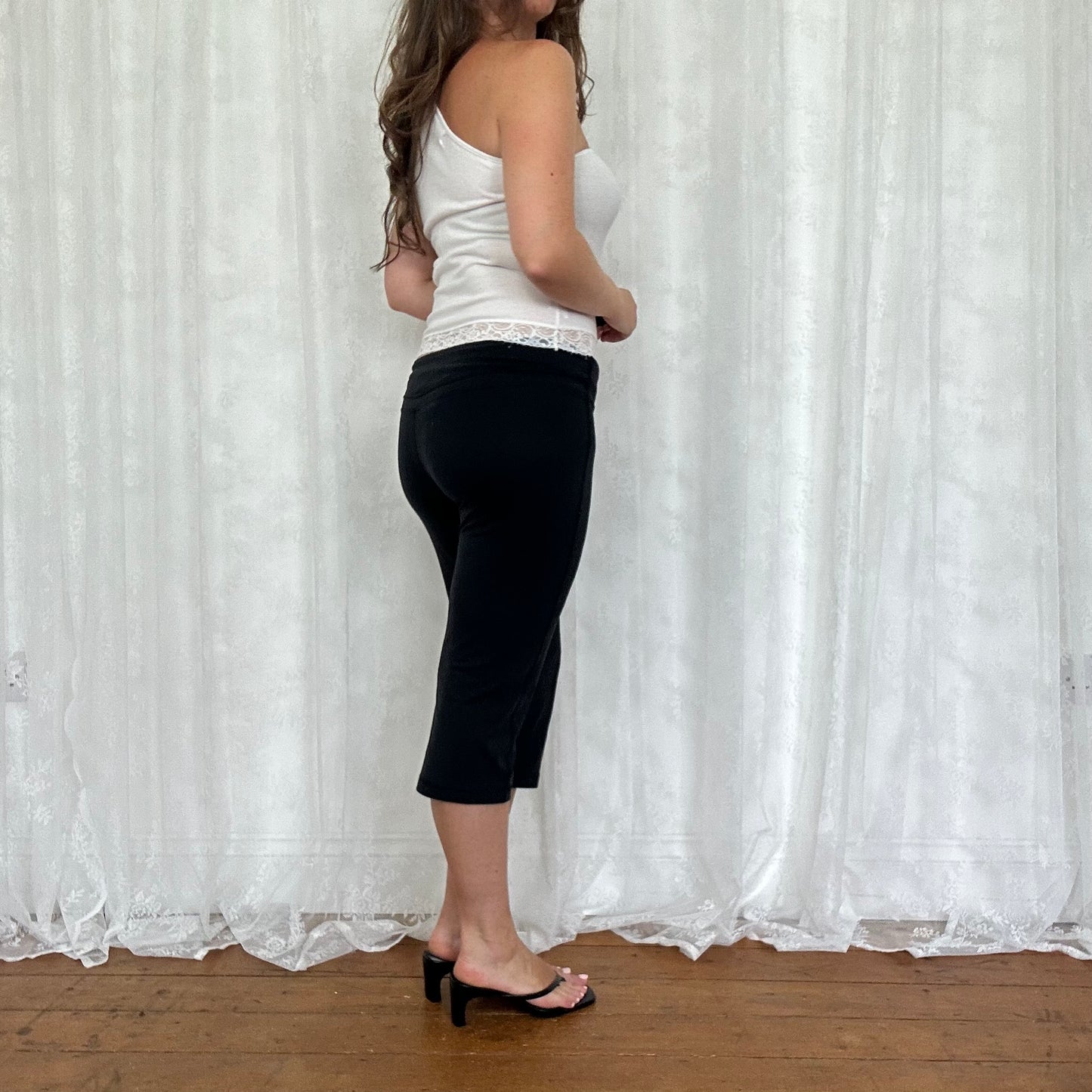 vintage 00s white one shoulder top