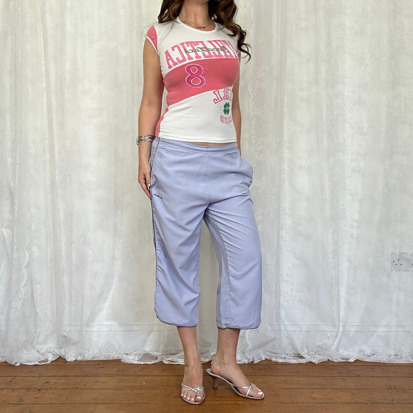 vintage 00s lilac capri pants