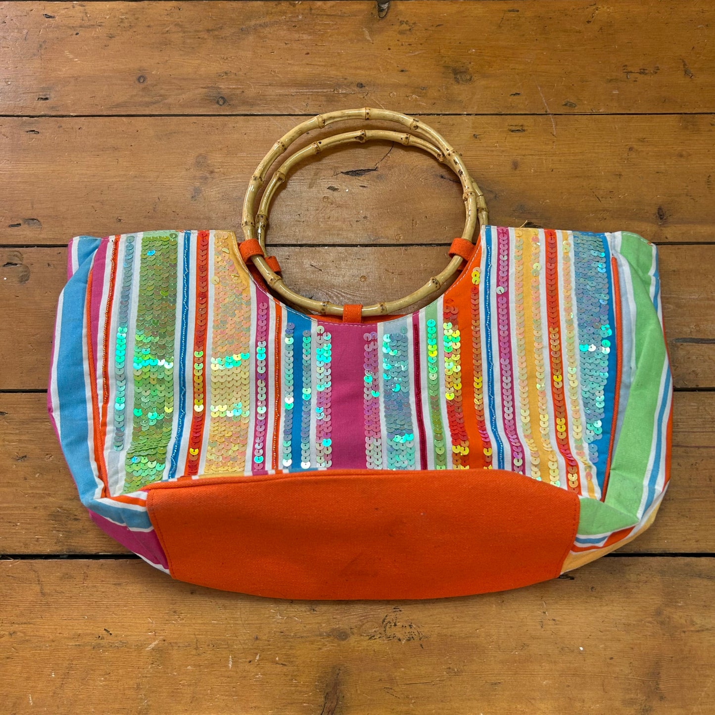 vintage 00s rainbow sequin bag