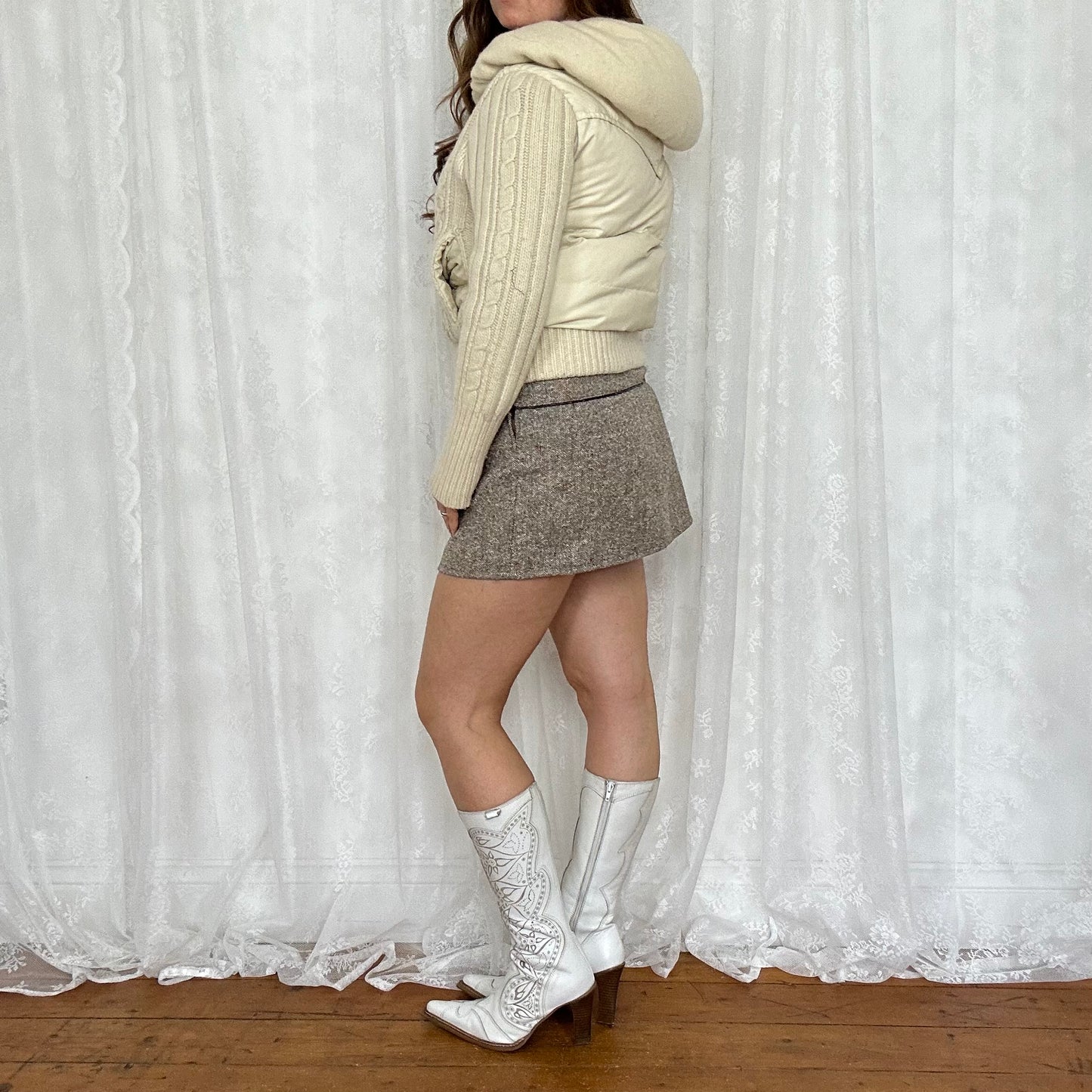 vintage 00s miss sixty cable pattern jacket