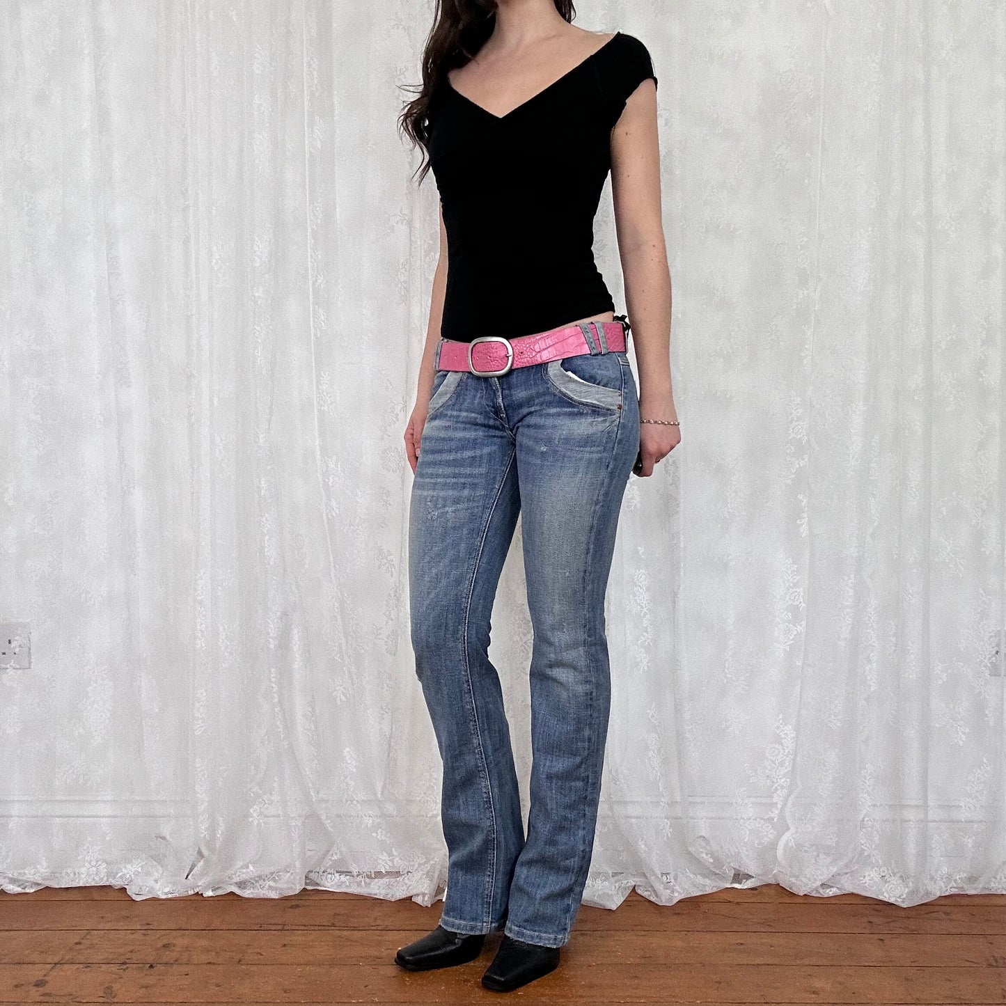 vintage 00s black cross over top