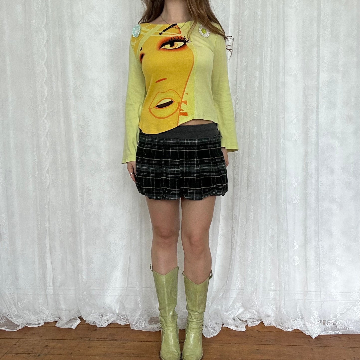 vintage 00s custo barcelona graphic top