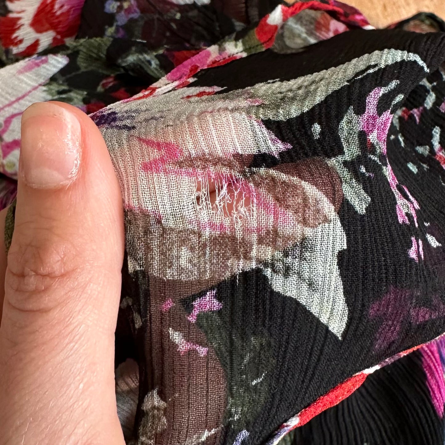 vintage 00s black and red floral cowl neck cami