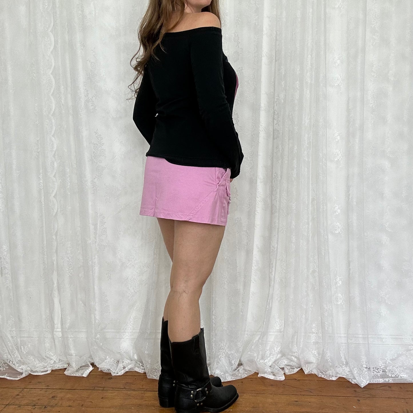 vintage 00s fiorucci lips graphic long sleeve top