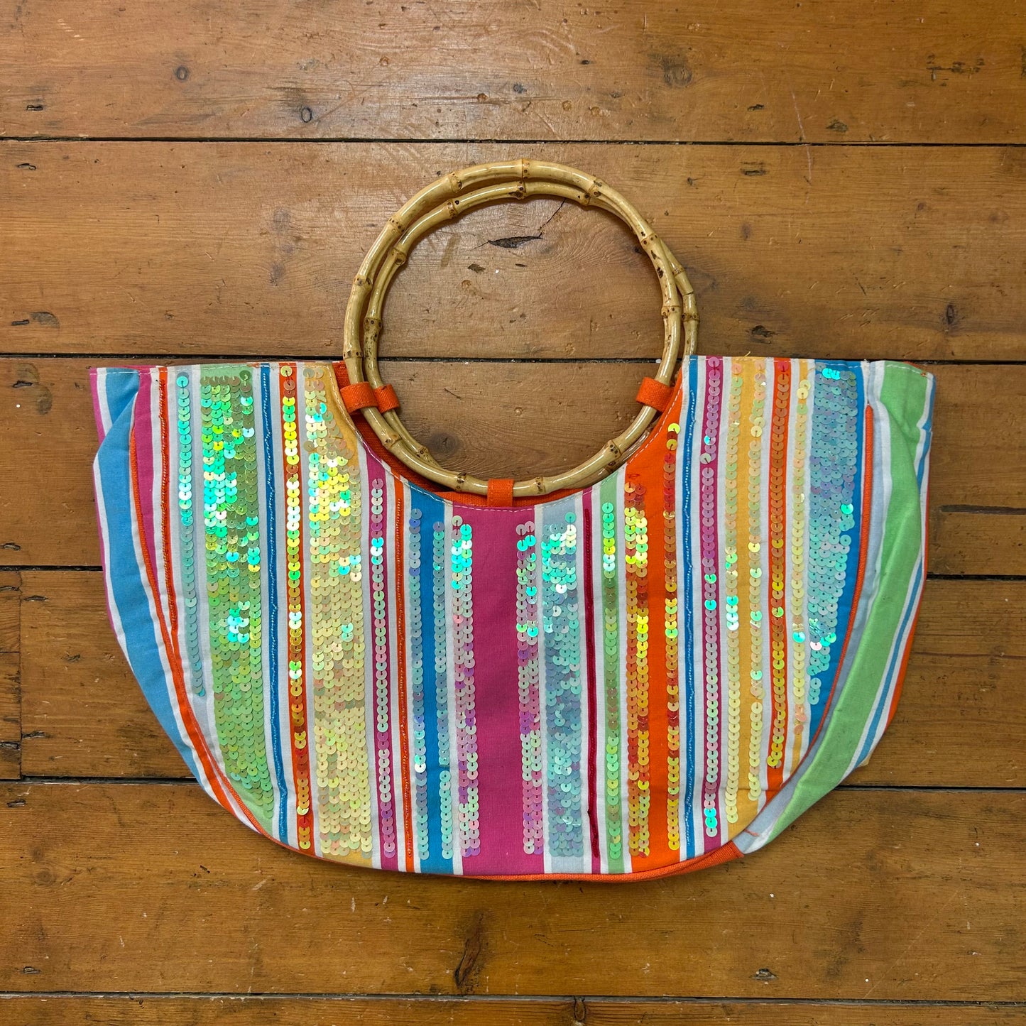 vintage 00s rainbow sequin bag