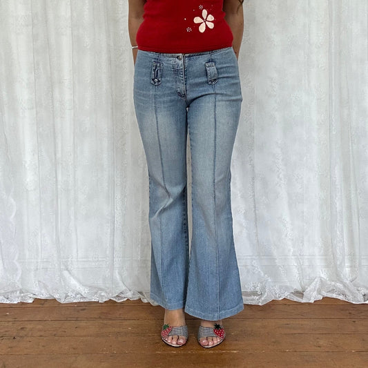 vintage 00s low rise bootleg jeans