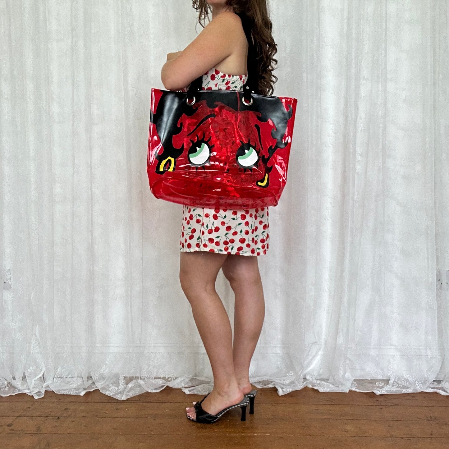 vintage 00s red betty boop bag