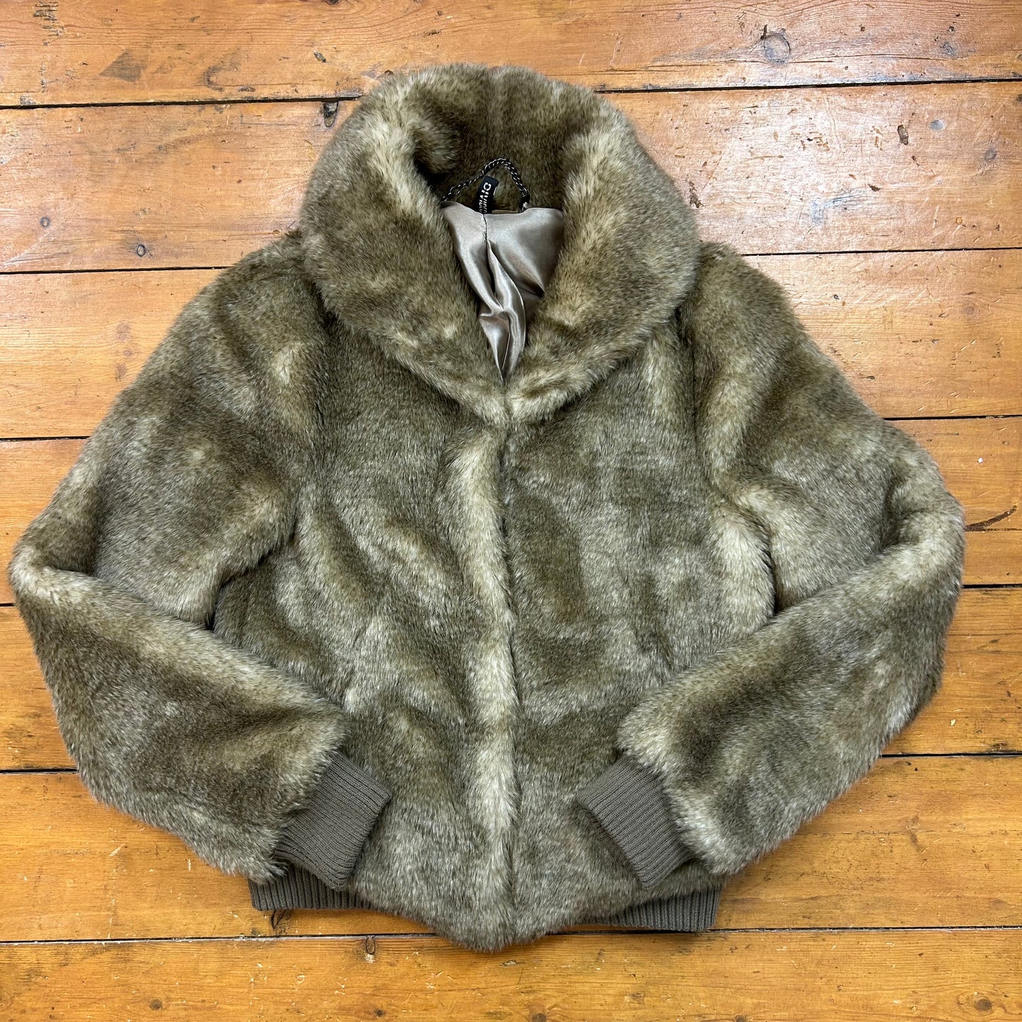 vintage 00s super soft faux fur jacket
