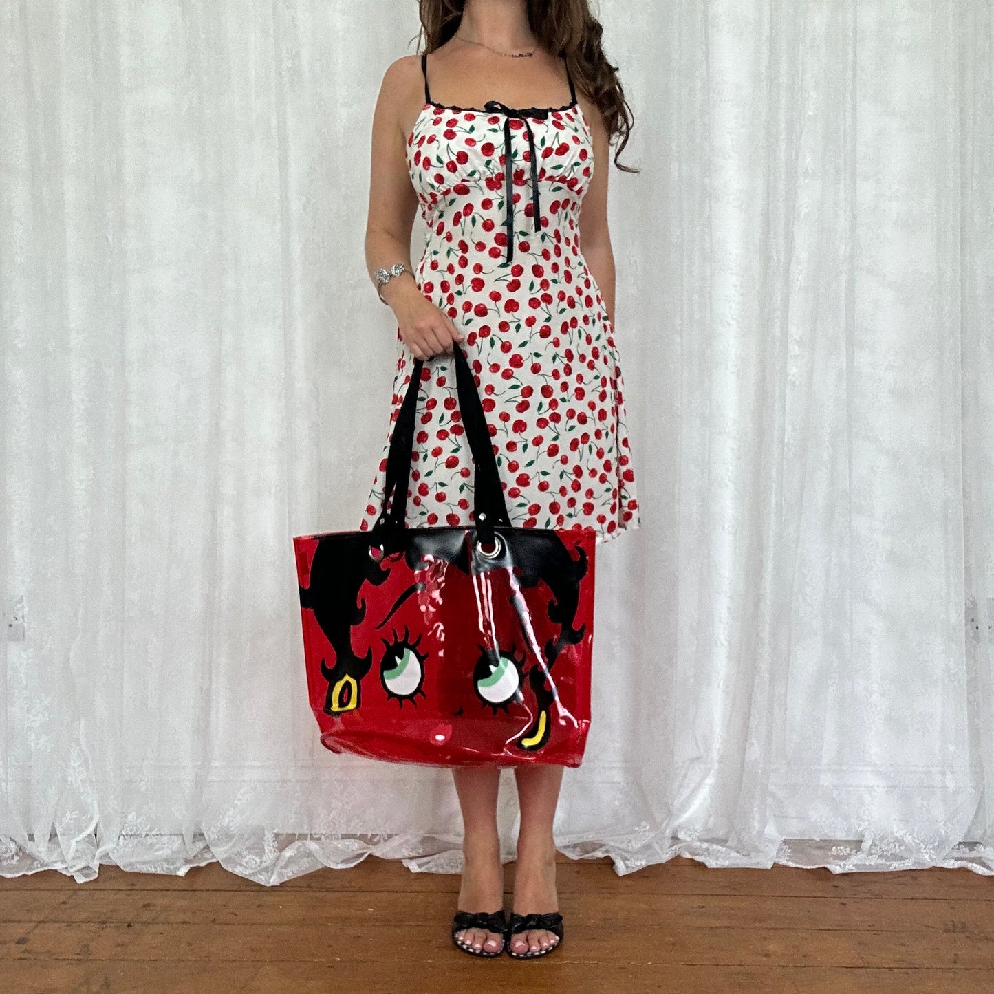 vintage 00s red betty boop bag